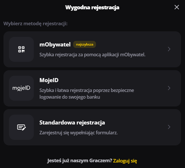 LVBET rejestracja mobywatel mojeID