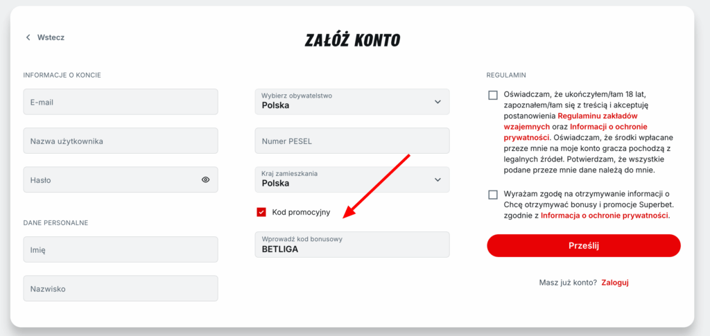 superbet kod promocyjny