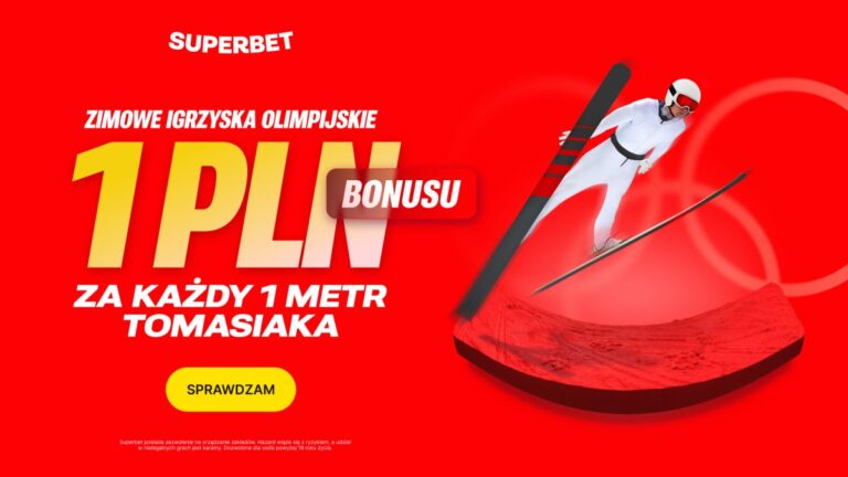 Bonus Superbet za skoki Kacpra Tomasiaka