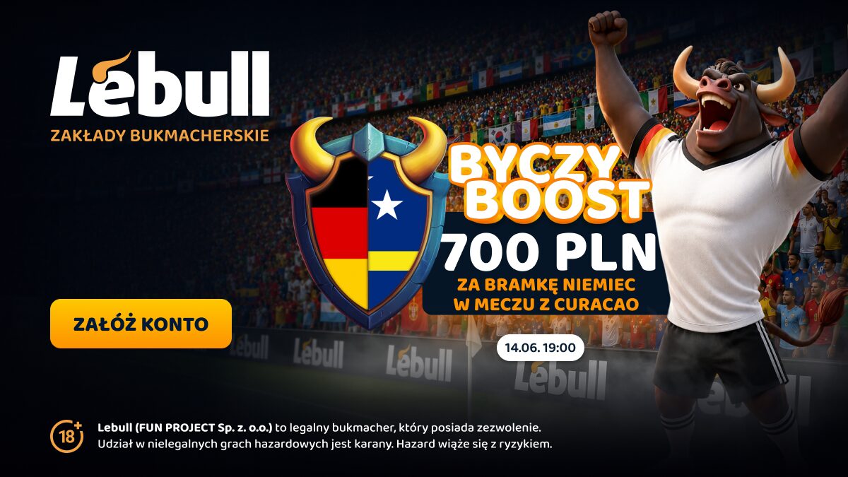 700 zł za gola Niemców z Curacao – ByczyBoost w Lebull