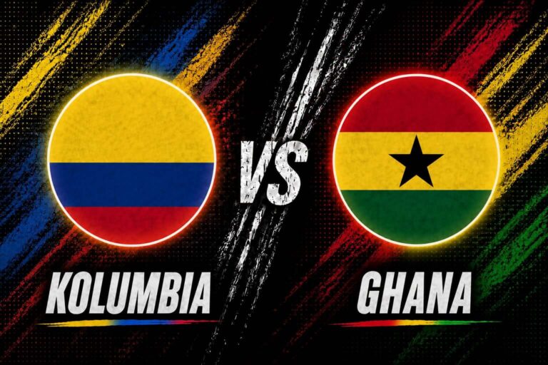 Kolumbia Ghana typy