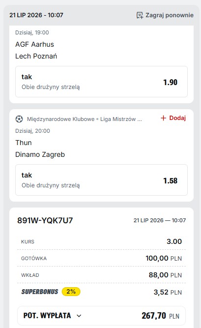 Kupon Superbet LM