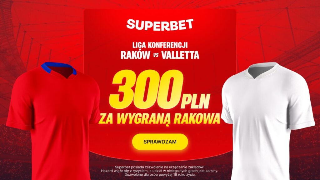 Raków - Valletta promocja Superbet