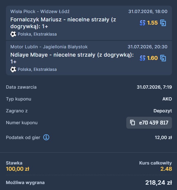 31.07. STS Ekstraklasa
