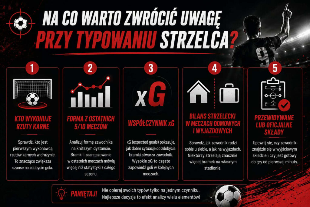 Strzelcy bramek - na co patrzeć?