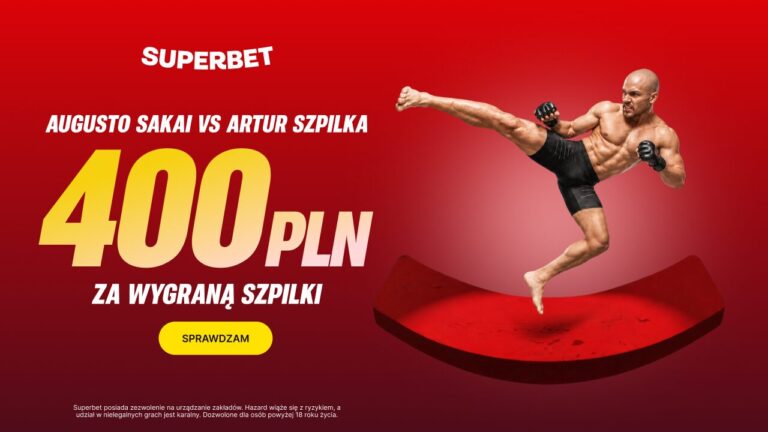 Szpilka Sakai promocja superbet