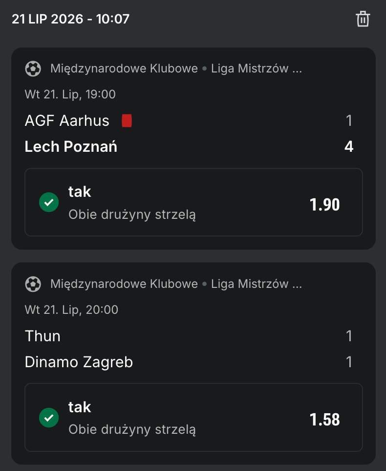 kupon btts - trzeci przykład