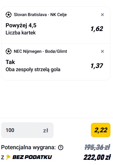 19.08. Betclic kupon