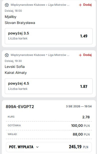 Kupon Superbet 04.08.