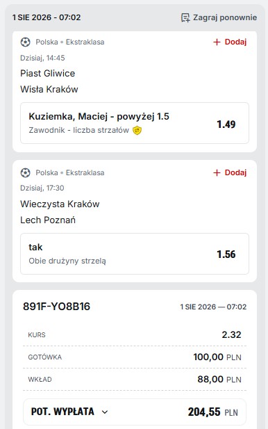 01.08. Superbet Ekstraklasa