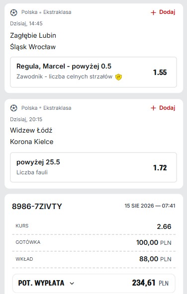 Kupon Superbet Ekstraklasa