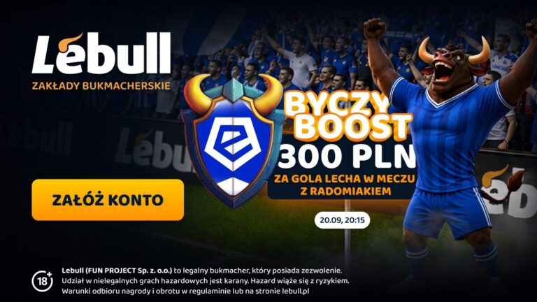 300 zł za gola Lecha - Lebull