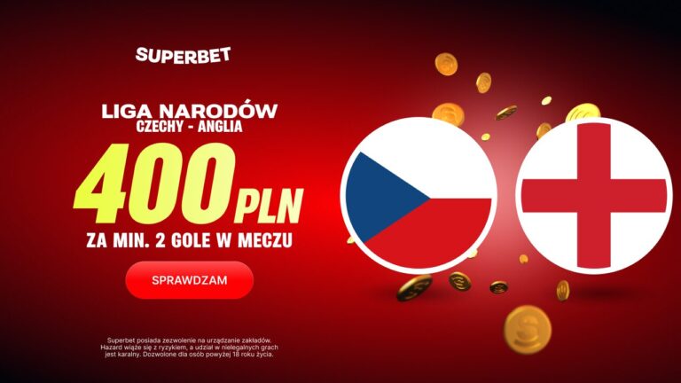 Czechy Anglia promocja Superbet