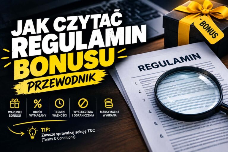 Jak czytać regulamin bonusu