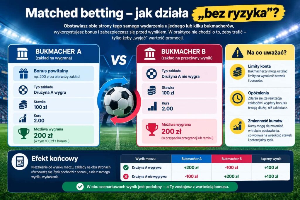Matched Betting - przykłady działania