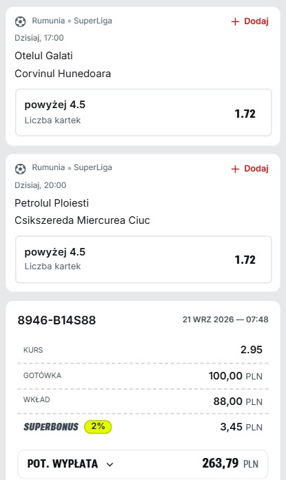 Kupon Superbet Rumunia