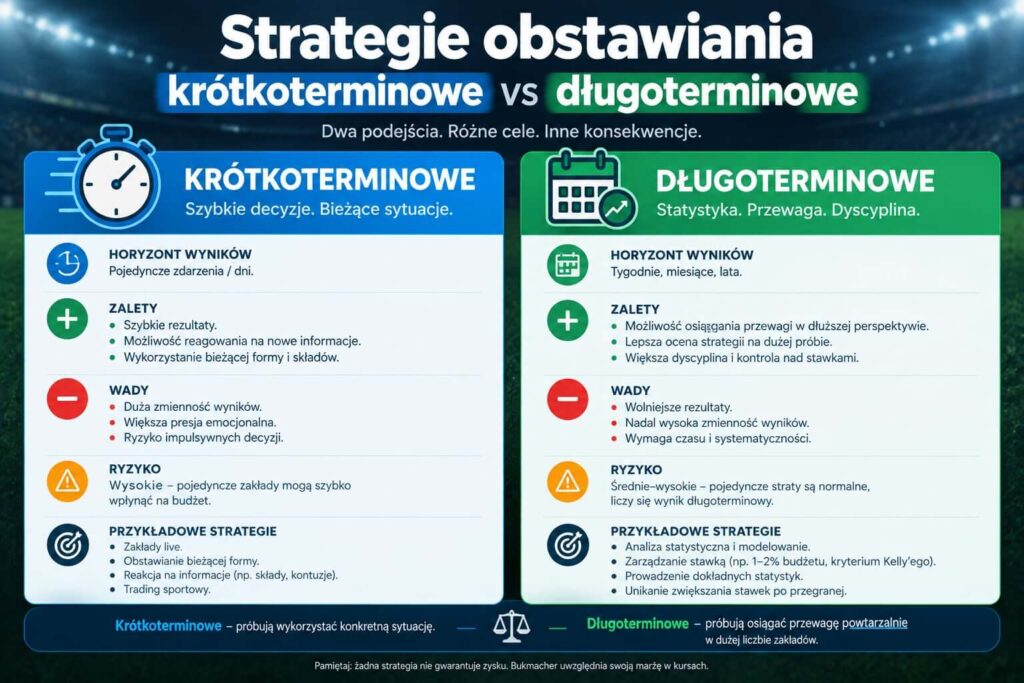 Strategie obstawiania zakładów bukmacherskich - która jest lepsza?