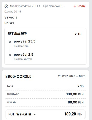 Kupon Superbet Liga Narodow