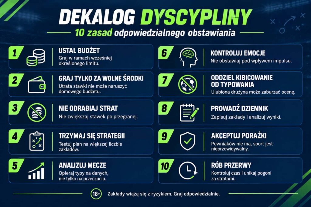 Dekalog dyscypliny w zakładach bukmacherskich