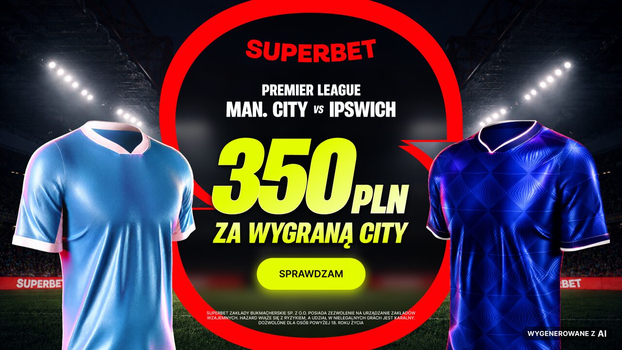 350 PLN za wygraną Manchesteru City w meczu z Ipswich Town