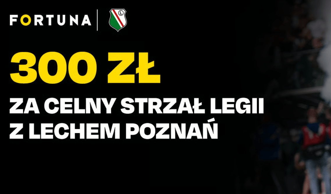 300 zł za celny strzał Legii w meczu z Lechem Poznań