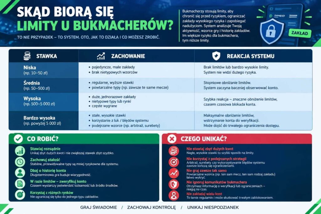 Skąd biorą się limity u bukmacherów?