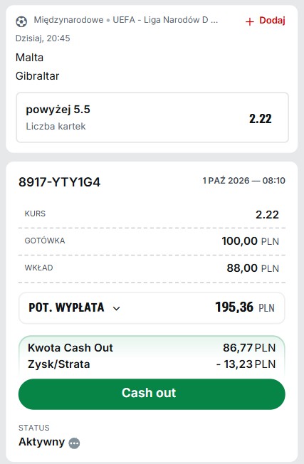 Kupon Superbet LM 01.10.
