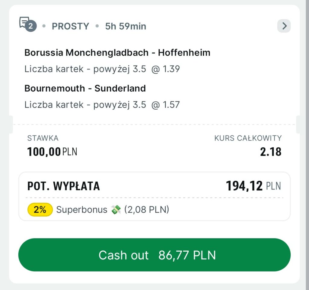 Kupon Superbet kartki 18.10.